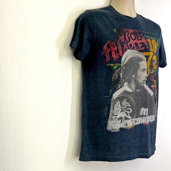 Bob Marley - 1972 Bob Marley I Come To Conquer Graphic T Shirt Size Medium - Picture 4 of 11